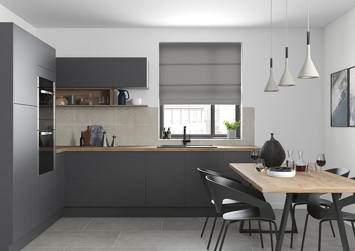 Faux Silk, Silver - Twist&Fit Roman Blind - Image 5